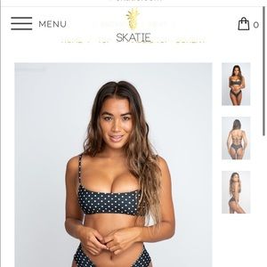 Skatie x Salty Blonde swim top